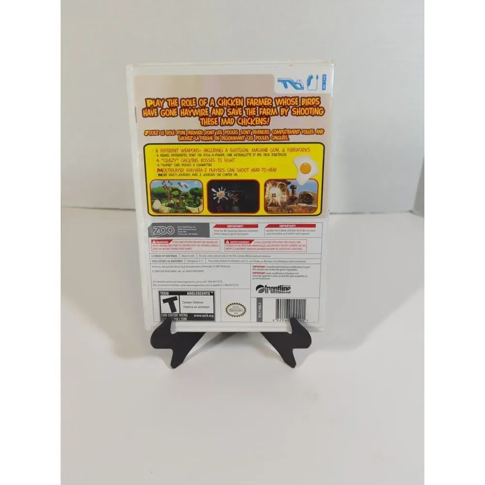 Chicken Blaster Video Game Nintendo Wii‎ - Tested - CIB